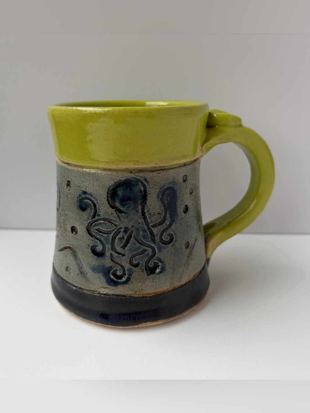 Handmade Ceramic Mug Octopus Sea‎ Life Pottery by Amy Steele